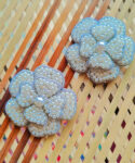 Party Wear White Pearly Affair Embellished Studs