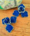 Casual Wear Blue Floral Desire Studs