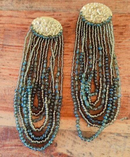 Party Wear Beaded Attire Woven/ Metal Dangler